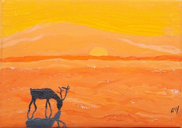 Acrylic on framed canvas