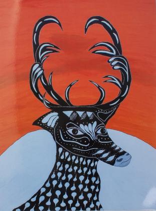 Acrylic on framed canvas