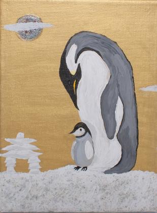 Acrylic on framed canvas