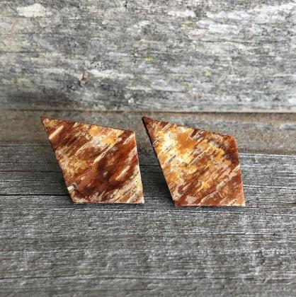 Birchbark Stud Earrings
