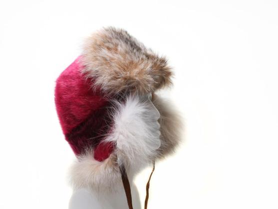 Seal and fur hat