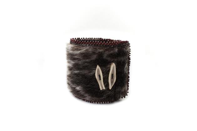 Sealskin cuff