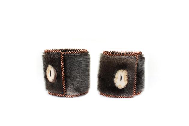 Sealskin cuffs