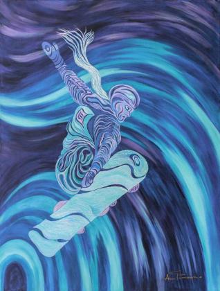 Snowboard Girl - Arctic Winter Dreams