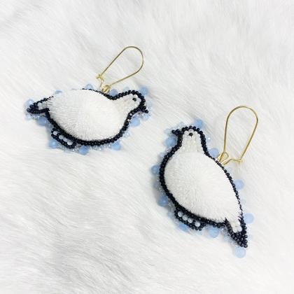 Tufted Ptarmigan Earrings
