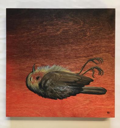 Windowpain 8x8 Oil on Wood 2019