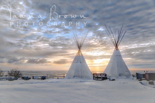 Deline Teepees in Winter 