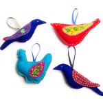 Felted ornaments