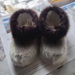 Child sealskin slippers