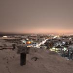 The Pilot's Monument in Old Town, Yellowknife