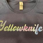 Yellowknife T-shirt from photo of borealis