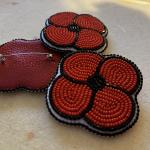 beaded poppies
