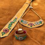 Beading on moosehide